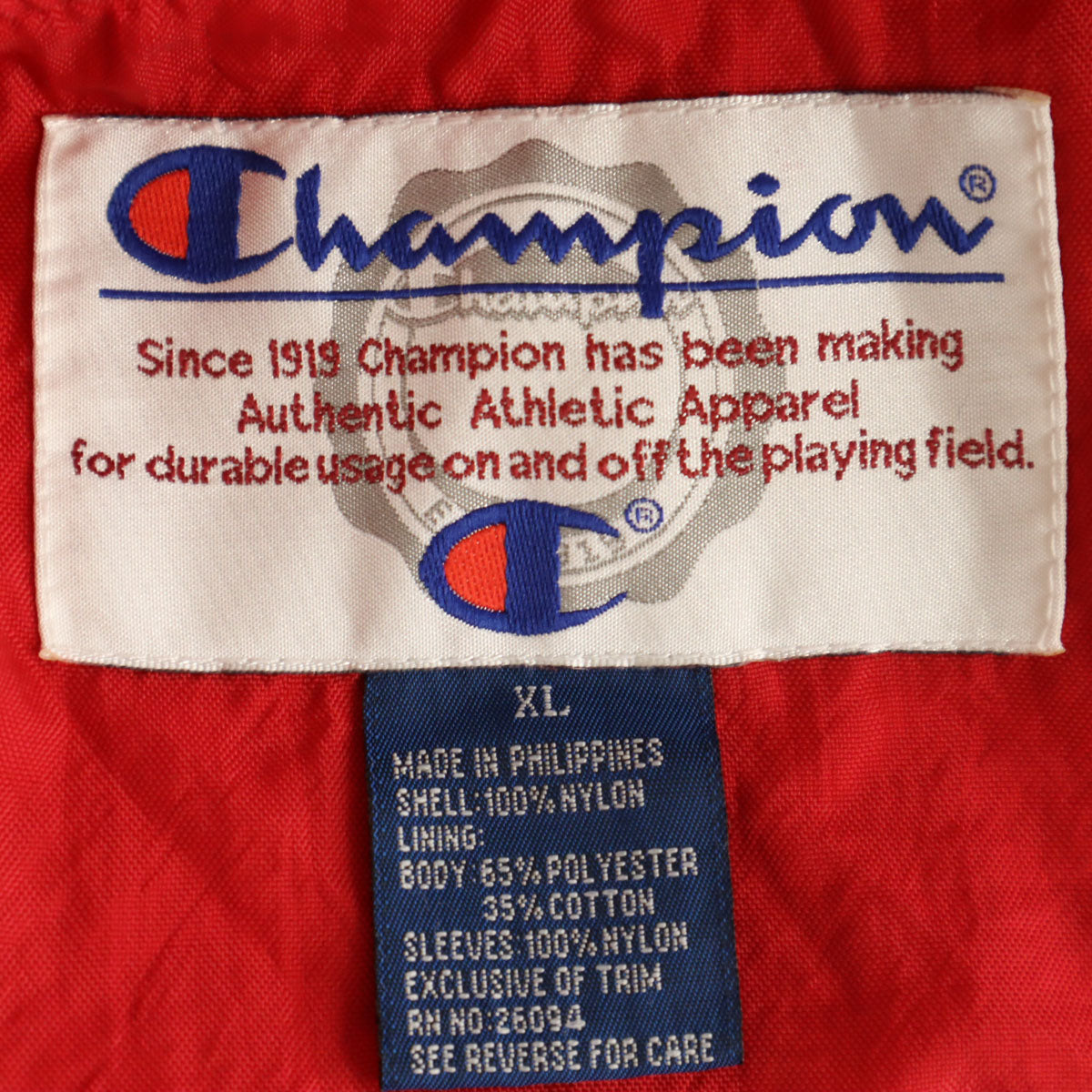 Champion チャンピオン 90s オールド CARTHAGE THEATRE ツーフェイス ピステ XL ブラック プルオーバー メンズ