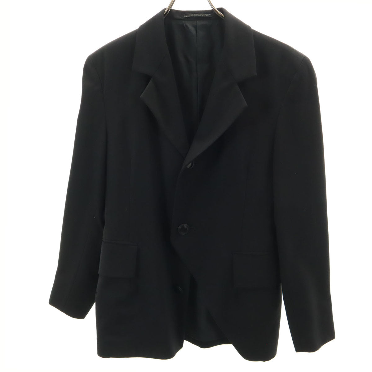 Yohji Yamamoto ヨウジヤマモト 日本製 テーラードジャケット S ブラック メンズ