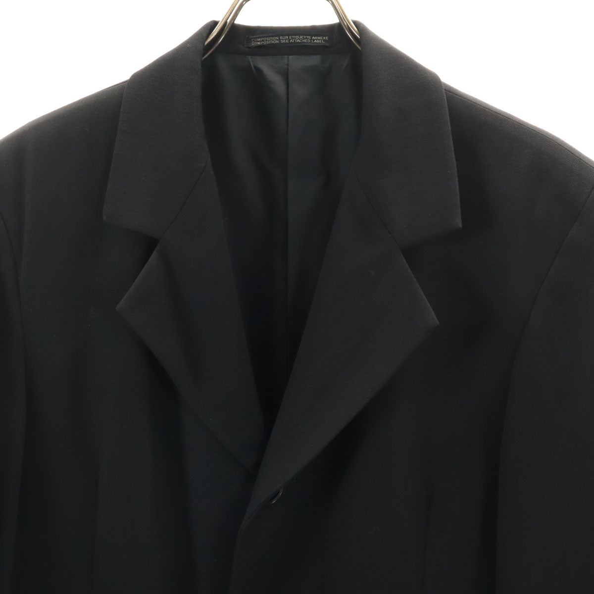 Yohji Yamamoto ヨウジヤマモト 日本製 テーラードジャケット S ブラック メンズ
