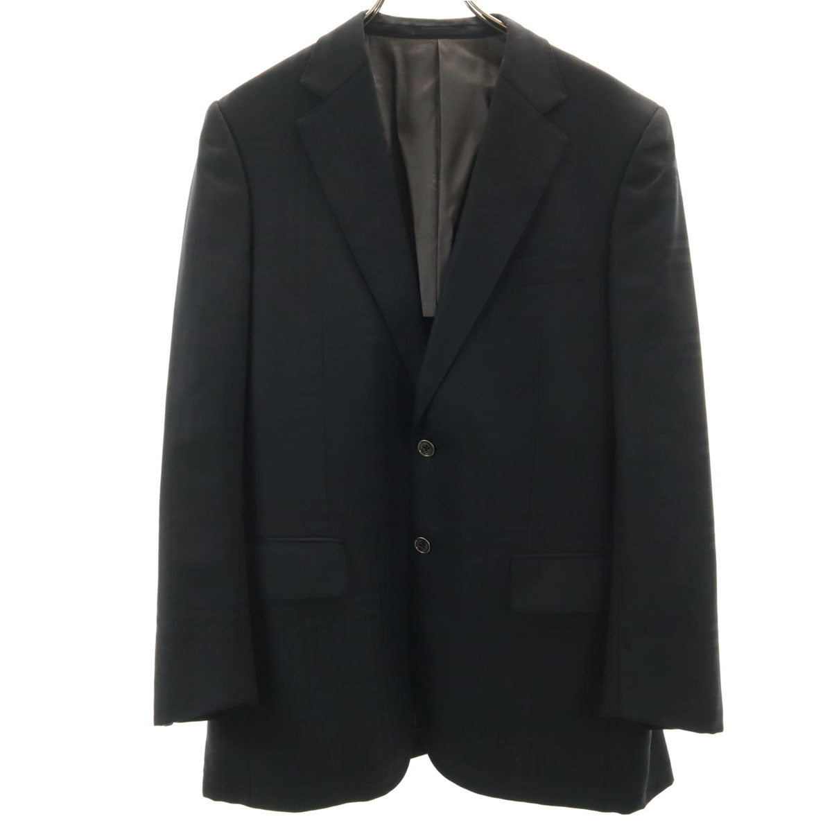 BURBERRY LONDON バーバリーロンドン 日本製 チェック柄 テーラードジャケット A7 ブラック 三陽商会 メンズ