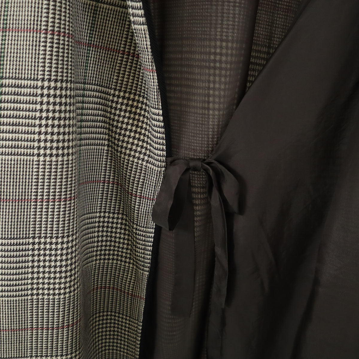 Christian Dior MONSIEUR クリスチャンディオール ムッシュ 90s 日本製 オールド グレンチェック ガウンコート L マルチ メンズ