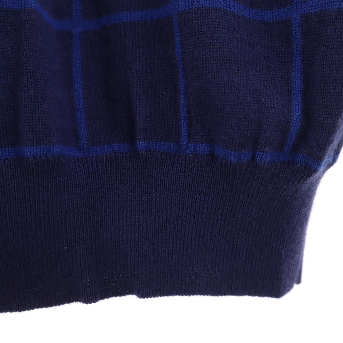 LANVIN SPORT ランバンスポール 長袖 Vネック ニット 40 青紫 セーター レディース