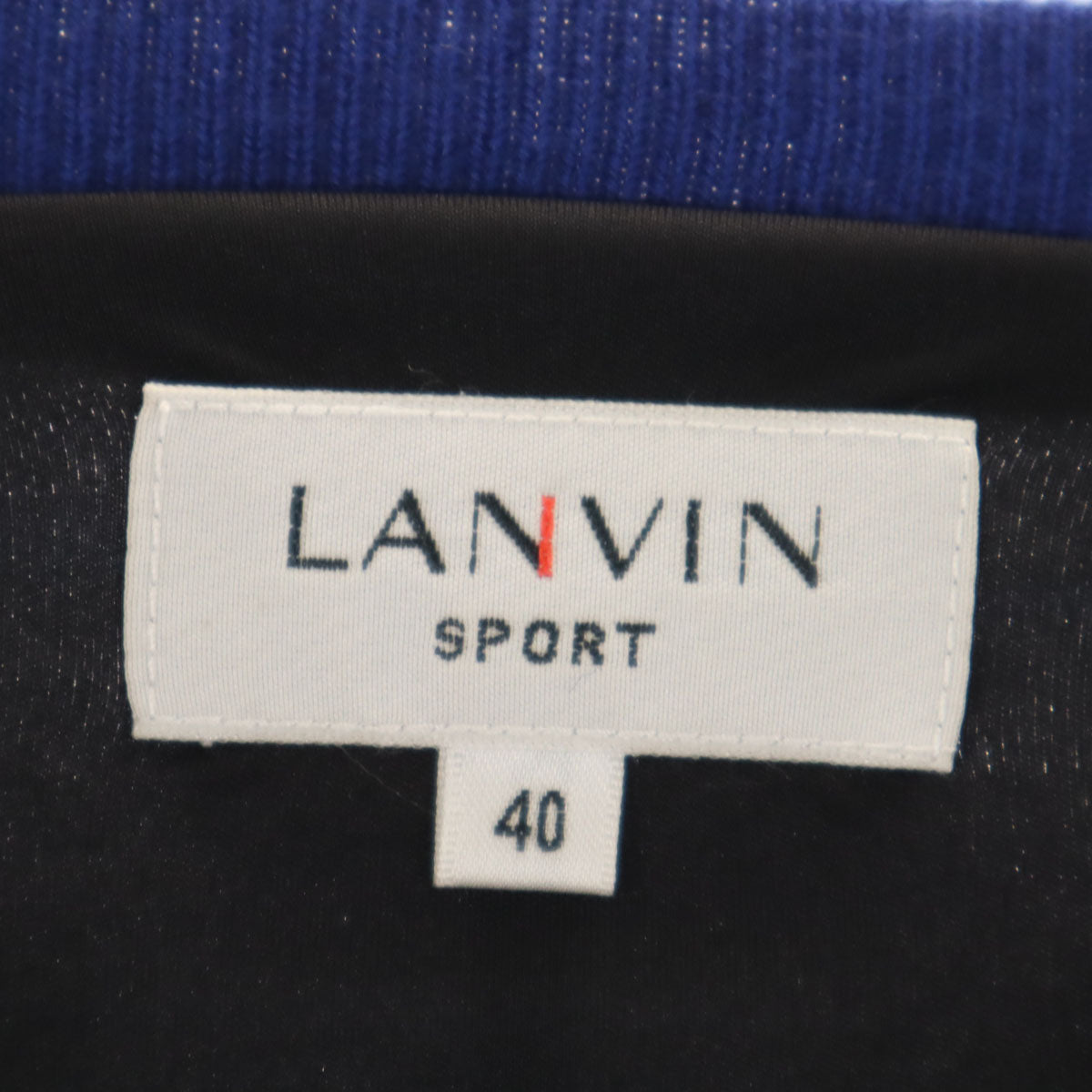 LANVIN SPORT ランバンスポール 長袖 Vネック ニット 40 青紫 セーター レディース