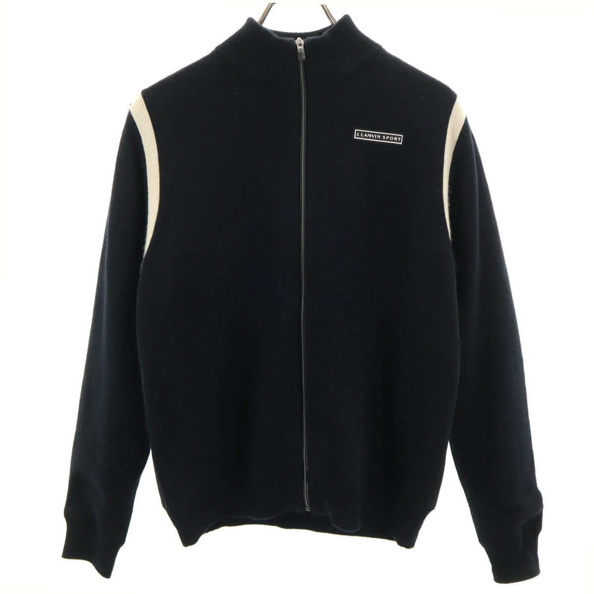 LANVIN SPORT ランバンスポール ニットジャケット 40 ブラック メンズ