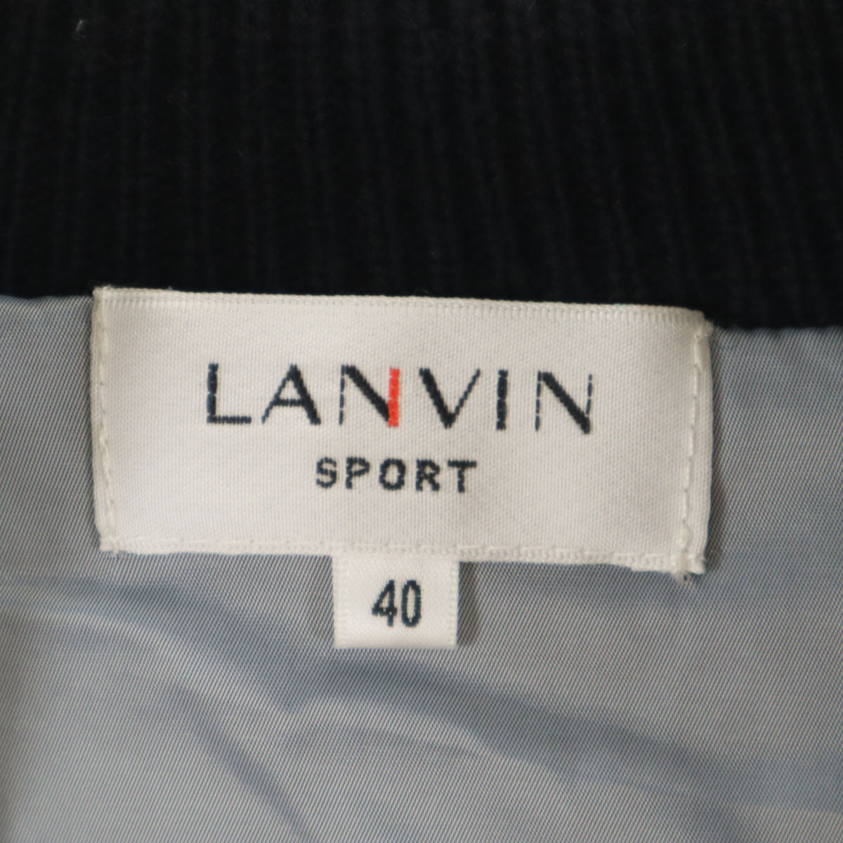 LANVIN SPORT ランバンスポール ニットジャケット 40 ブラック メンズ