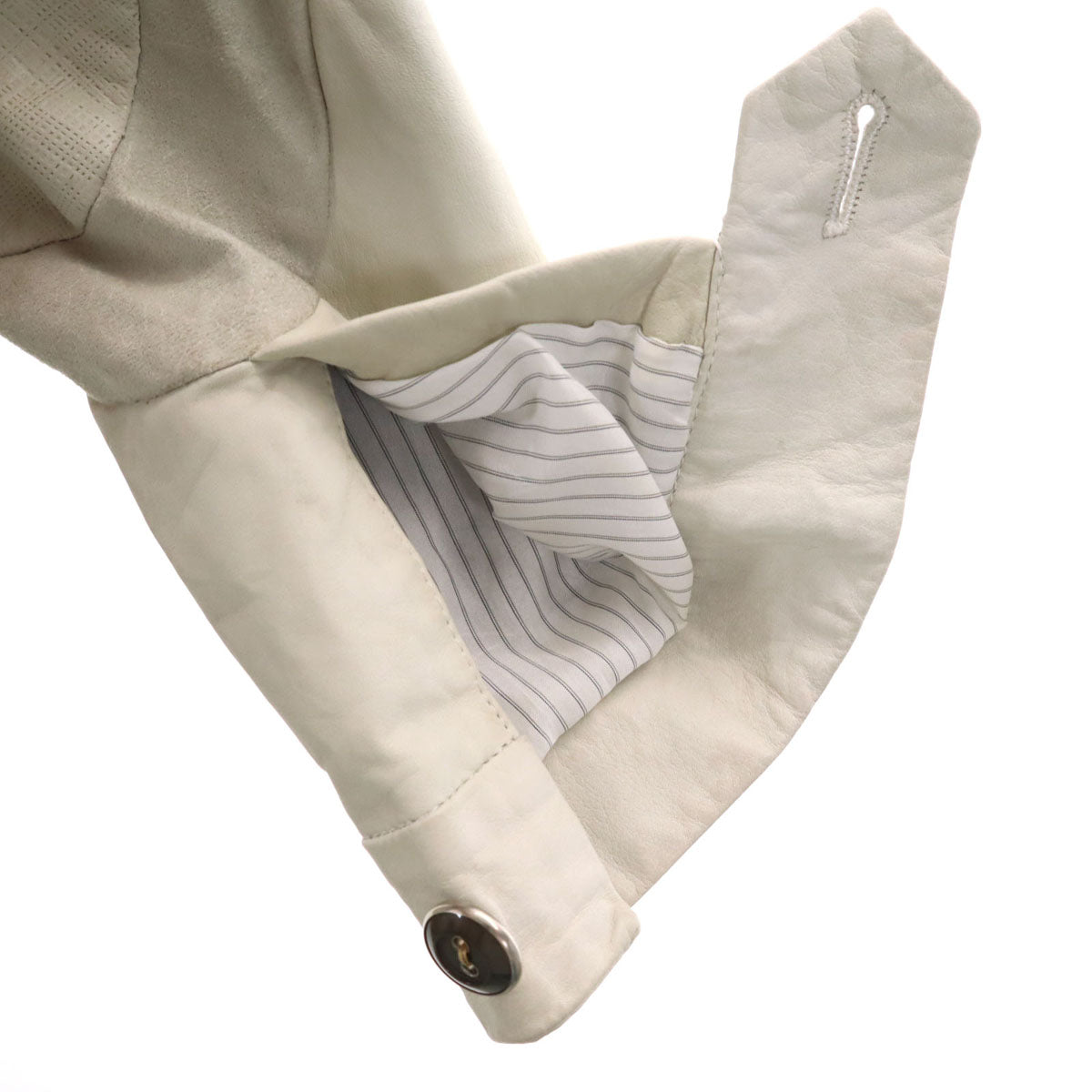 DIESEL BLACK GOLD ディーゼルブラックゴールド 牛革 レザージャケット 46 グレージュ メンズ
