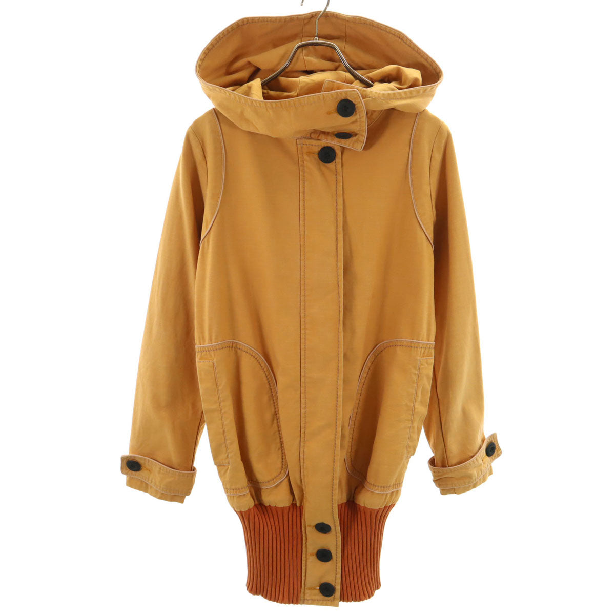 DOUBLE STANDARD CLOTHING ダブルスタンダードクロージング 日本製 フードジャケット M キャメル レディース