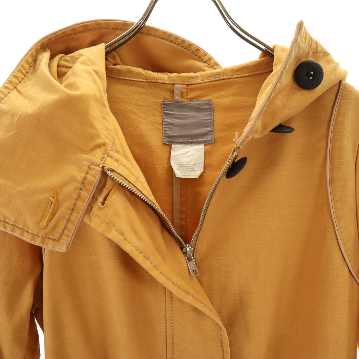 DOUBLE STANDARD CLOTHING ダブルスタンダードクロージング 日本製 フードジャケット M キャメル レディース