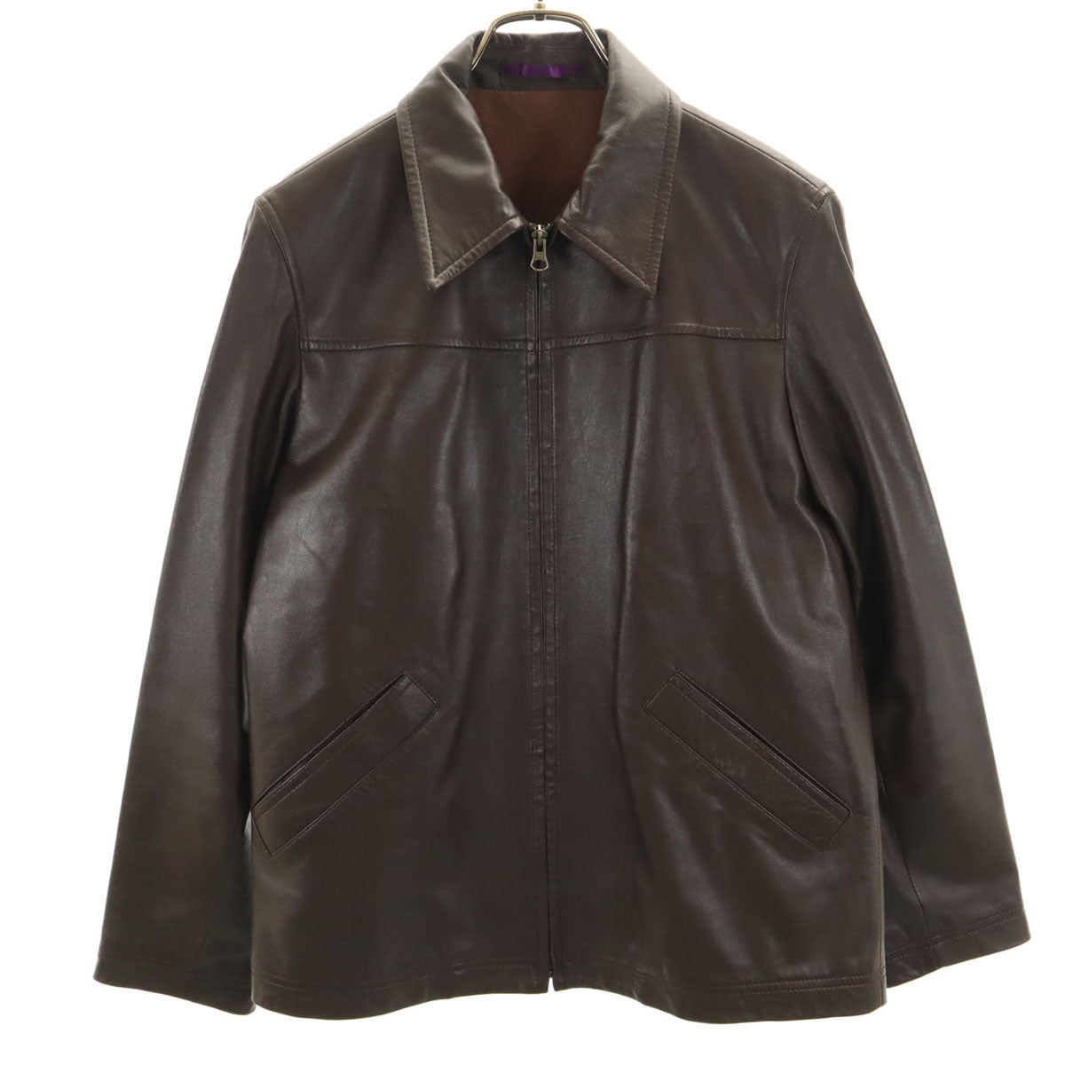 PAUL SMITH COLLECTION ポールスミスコレクション 羊革 レザージャケット L ブラウン メンズ