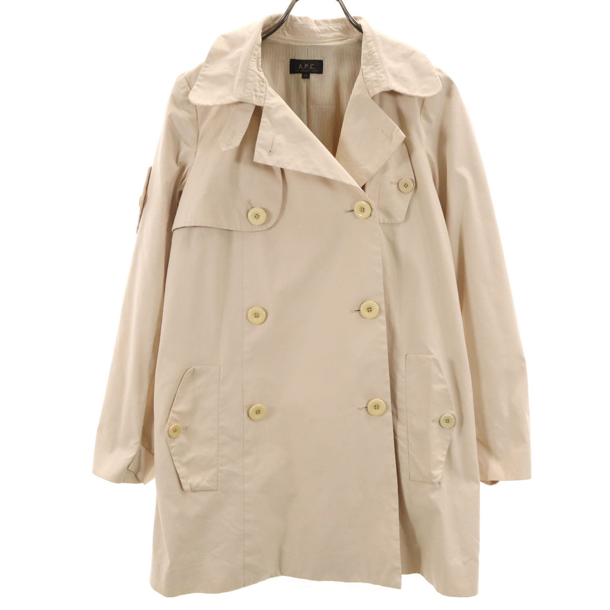 A.P.C. アーペーセー トレンチコート 36 ペールオレンジ レディース