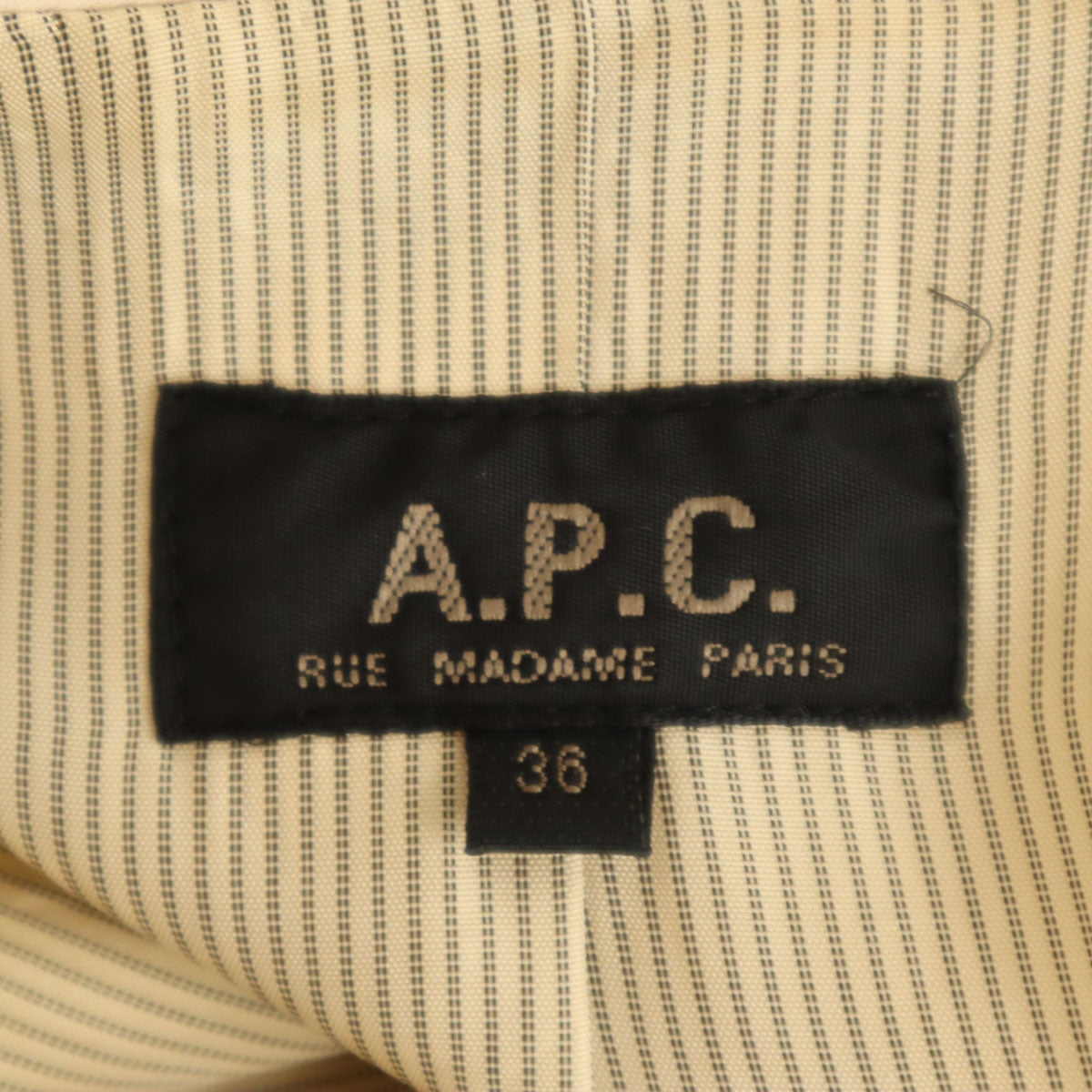 A.P.C. アーペーセー トレンチコート 36 ペールオレンジ レディース