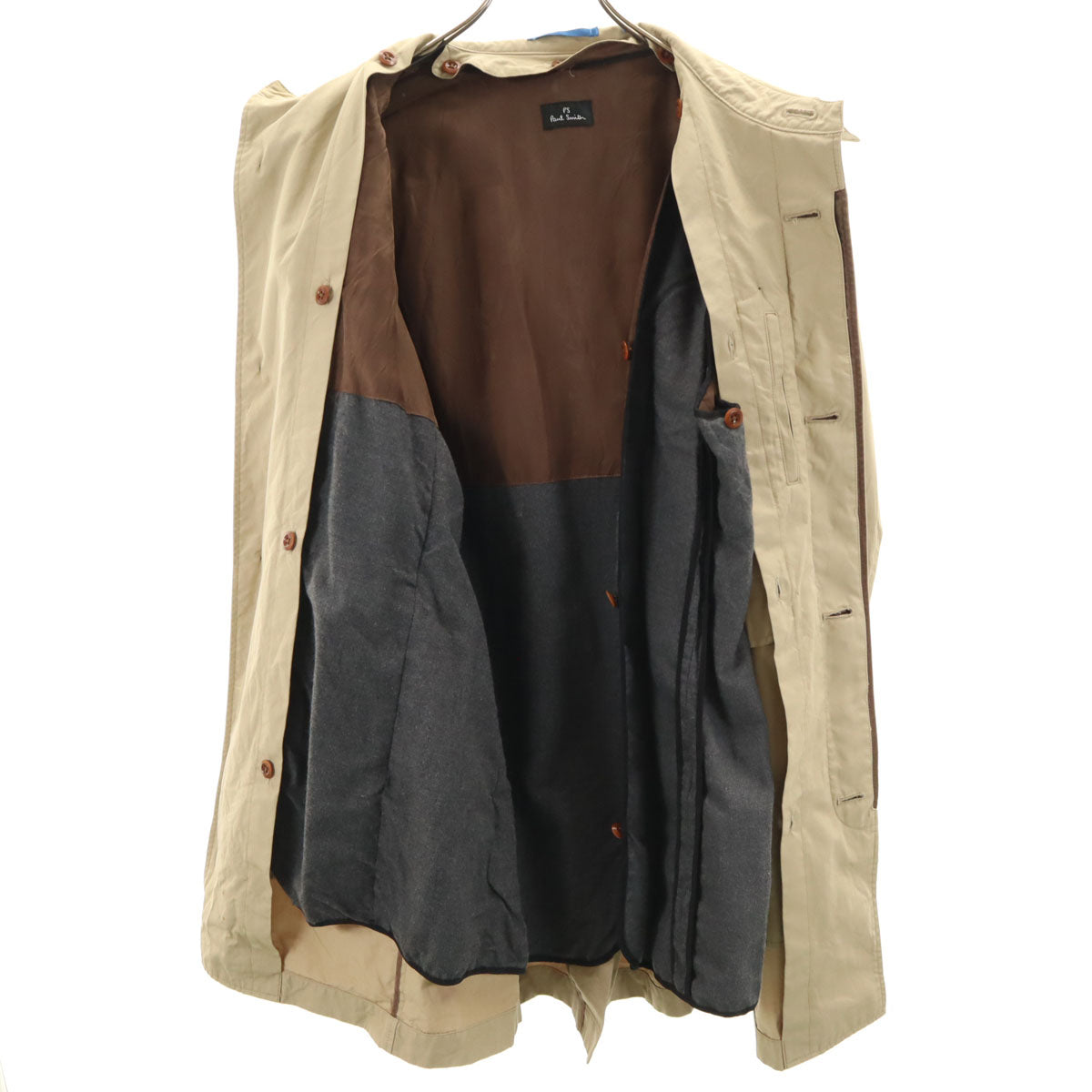 PS Paul Smith ピーエスポールスミス 日本製 トレンチコート L ベージュ メンズ