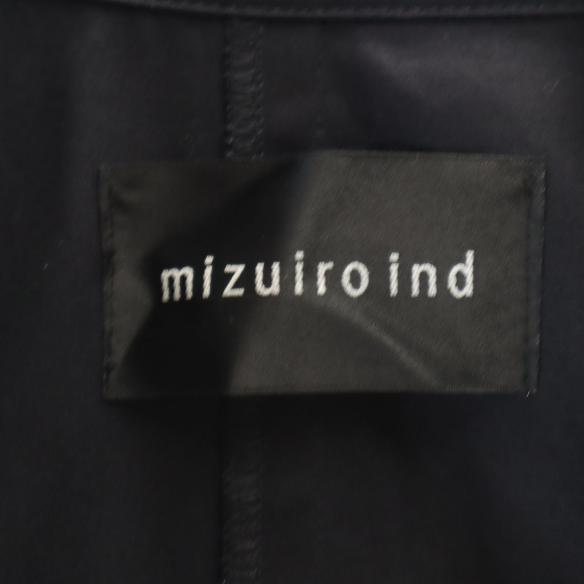 mizuiro ind ミズイロインド 日本製 トレンチコート ネイビー レディース