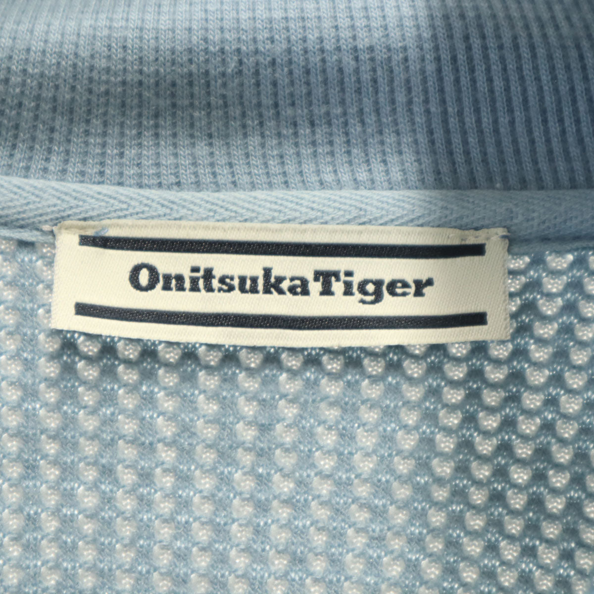 ONITSUKA TIGER オニツカタイガー ワッフル地 トラックジャケット 上下 セットアップ S/XS ブルーグレー ユニセックス メンズ