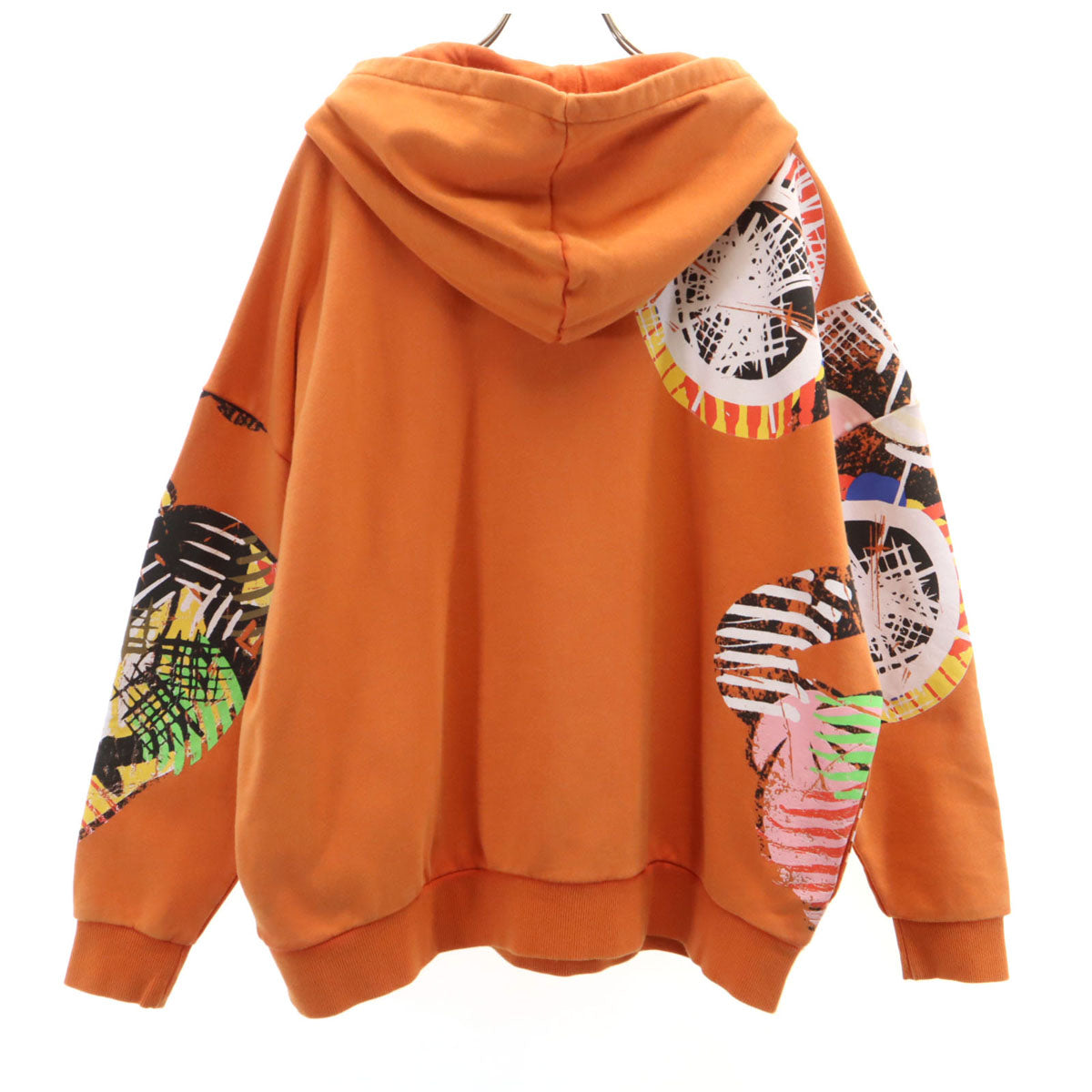 Desigual デシグアル DISNEY ディズニー コラボ ミッキーマウス 長袖 スウェットパーカー S オレンジ レディース