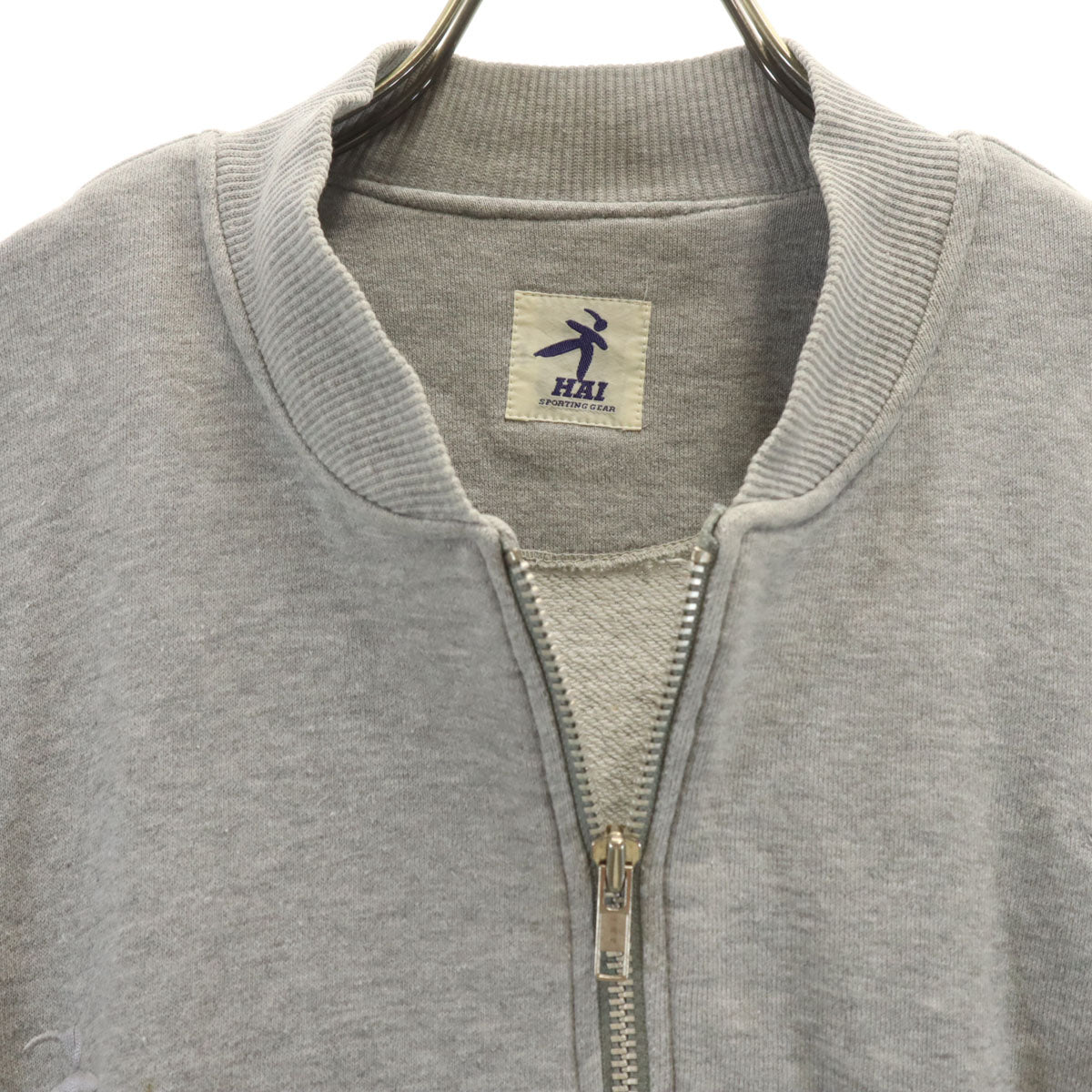 HAI SPORTING GEAR ハイスポーティングギア 90s オールド 長袖 スウェット ジップジャケット M グレー イッセイミヤケ メンズ