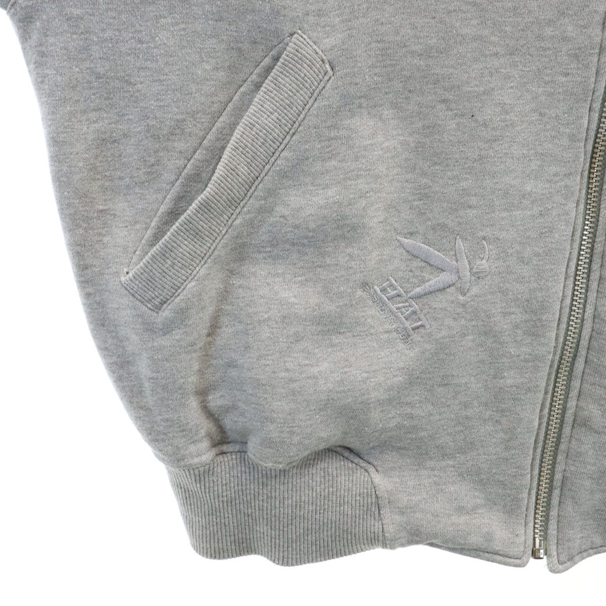 HAI SPORTING GEAR ハイスポーティングギア 90s オールド 長袖 スウェット ジップジャケット M グレー イッセイミヤケ メンズ