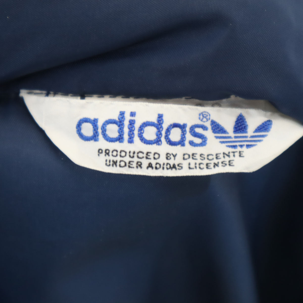 adidas アディダス 70s 80s ヴィンテージ ナイロンジャケット M ネイビー デサント メンズ