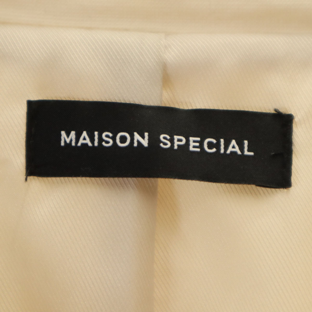 MAISON SPECIAL メゾンスペシャル ベルスリーブカットオフ コート FREE アイボリー レディース