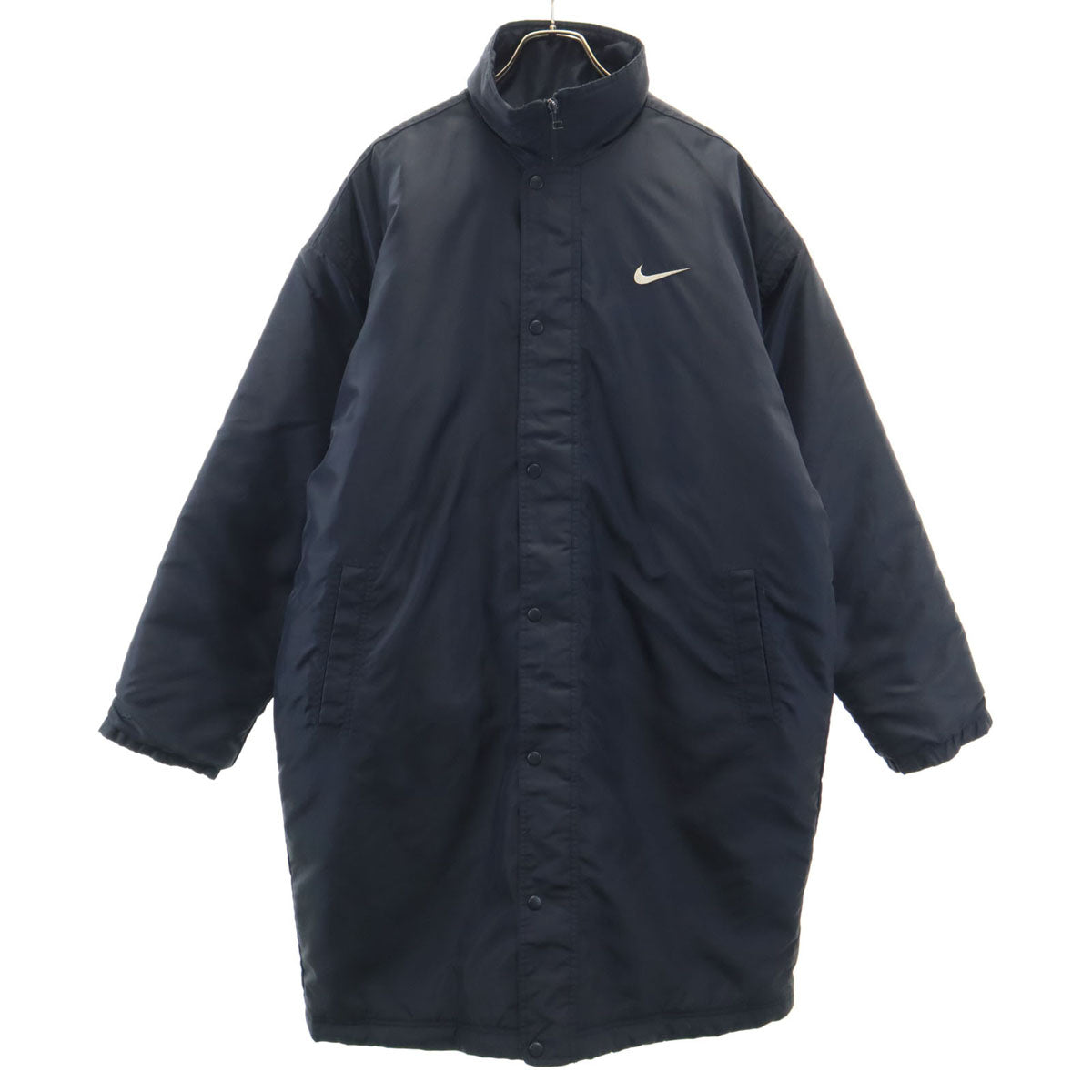 NIKE ナイキ 90s 00s オールド 白タグ ダウンコート M ブラック スウォッシュ メンズ
