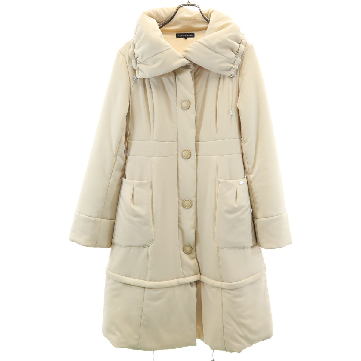 FOXEY NEW YORK フォクシーニューヨーク 日本製 ダウンコート free ベージュ 2WAY レディース