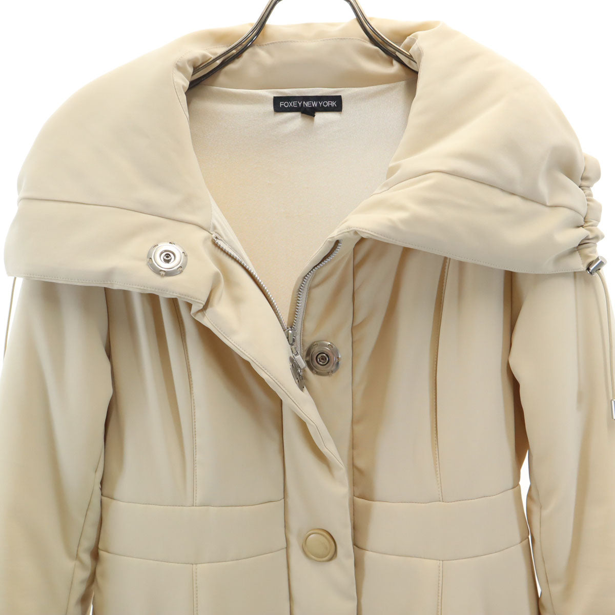 FOXEY NEW YORK フォクシーニューヨーク 日本製 ダウンコート free ベージュ 2WAY レディース