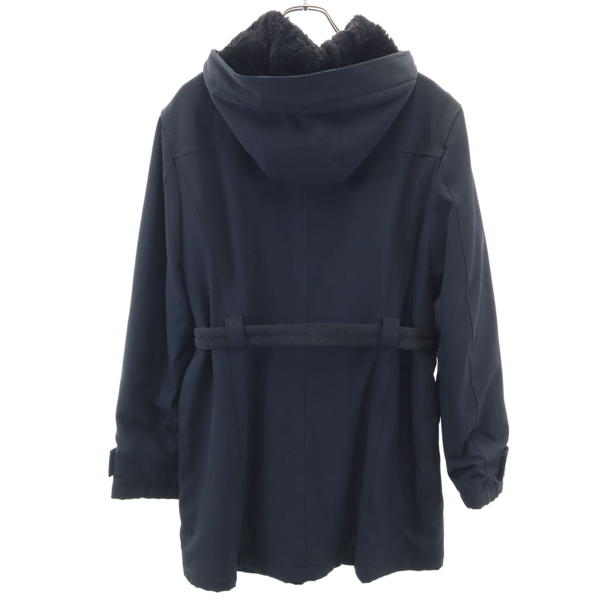 xpensive! イタリア製 裏地ボア コート 44 ブラック レディース