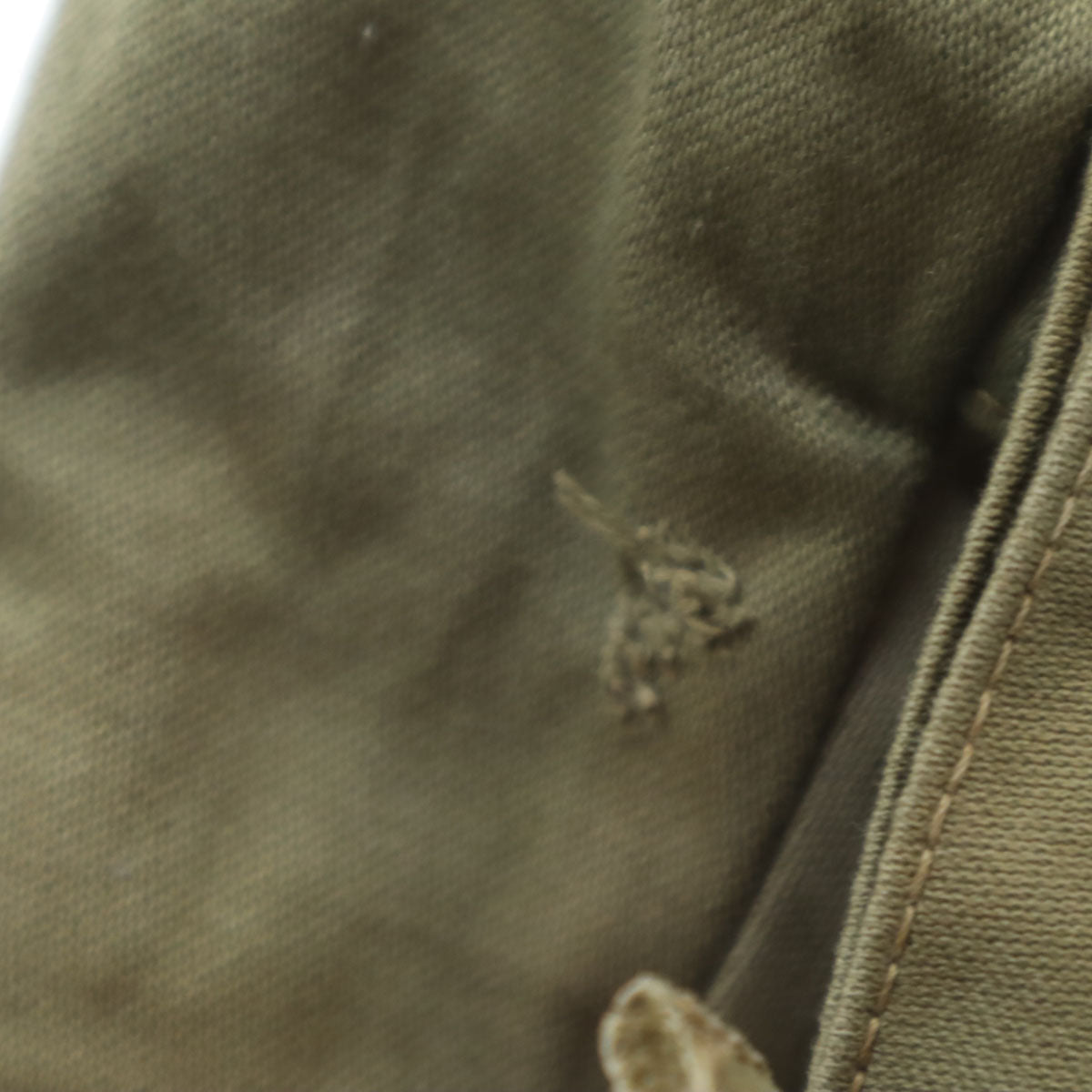 VINTAGE ヴィンテージ 40s 50s クラウンジップ バネクラ 民間品 B-9タイプ フライトジャケット カーキ フード欠損 メンズ