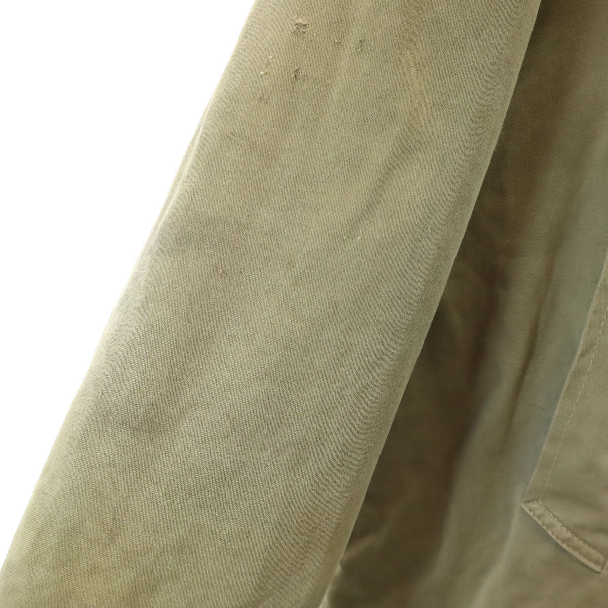 VINTAGE ヴィンテージ 40s 50s クラウンジップ バネクラ 民間品 B-9タイプ フライトジャケット カーキ フード欠損 メンズ