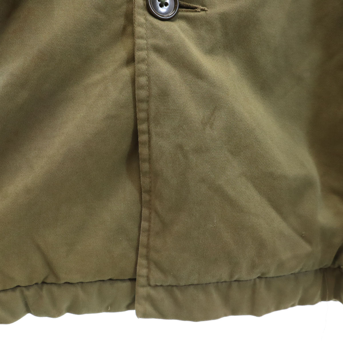 VINTAGE ヴィンテージ 40s 50s クラウンジップ バネクラ 民間品 B-9タイプ フライトジャケット カーキ フード欠損 メンズ