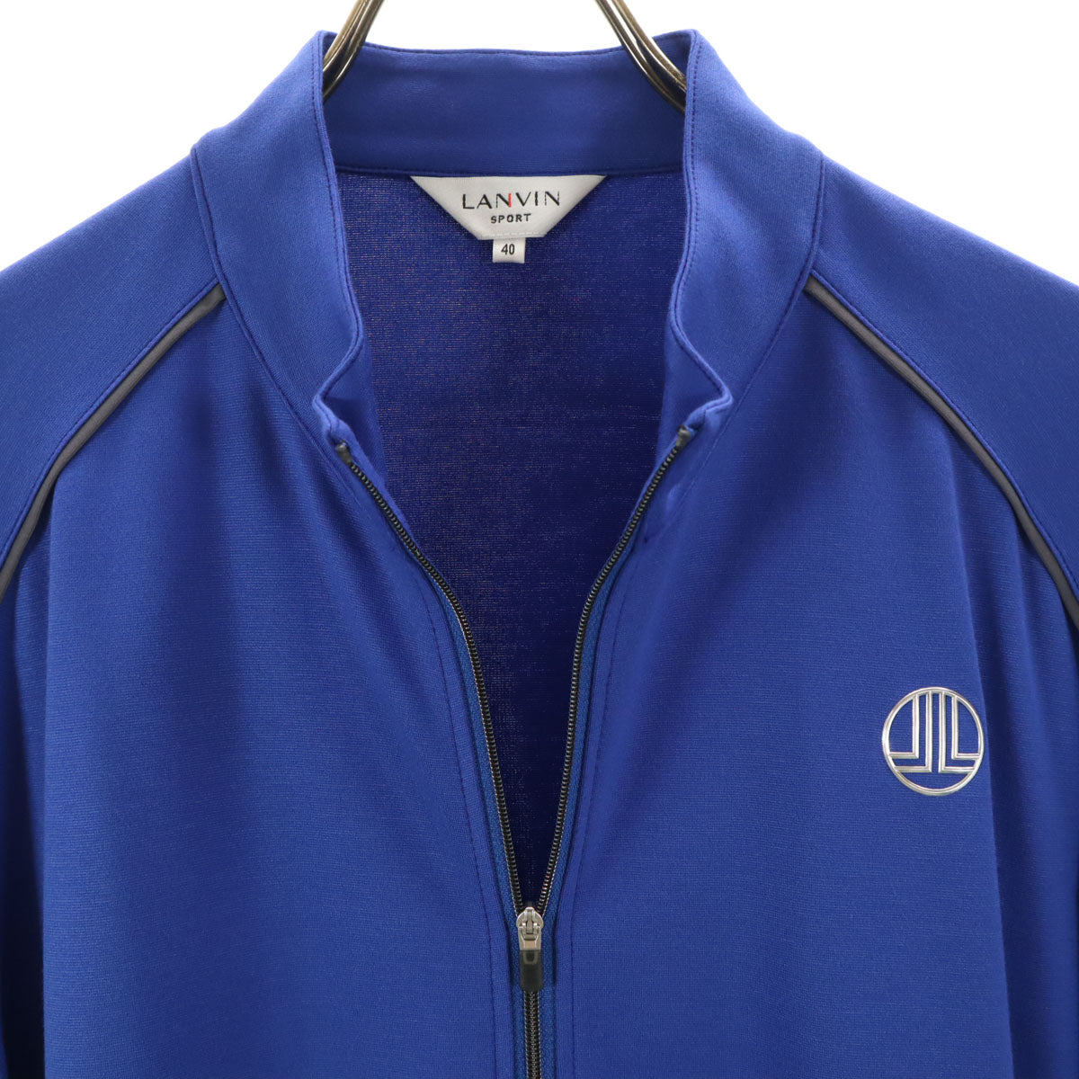 美品 LANVIN SPORT ランバンスポール 日本製 トラックジャケット 40 青紫 メンズ