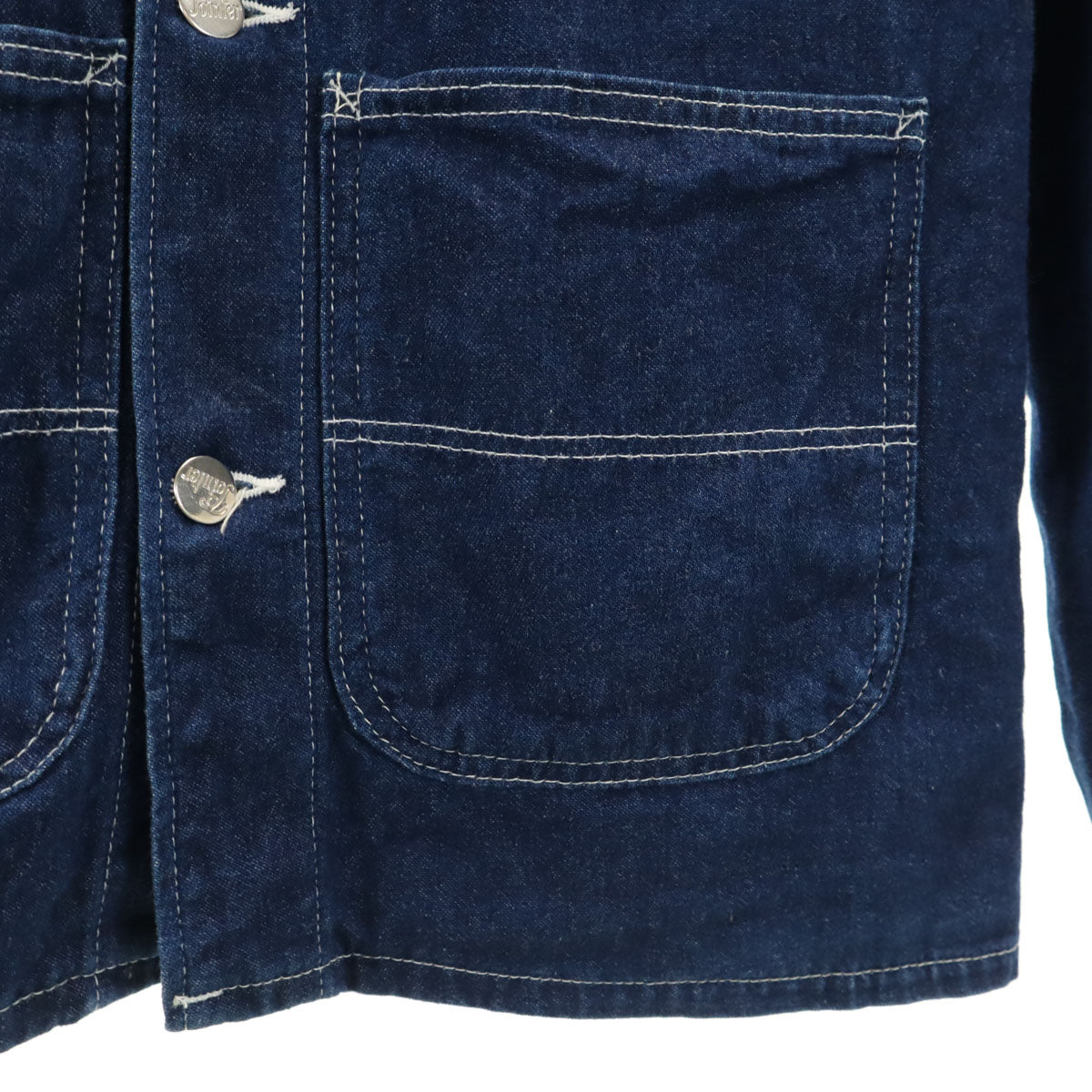 POINTER ポインター USA製 長袖 デニム カバーオール シャツ S インディゴ メンズ