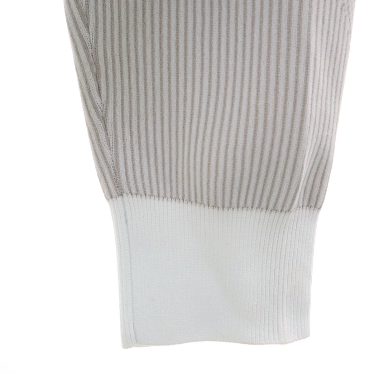 LANVIN SPORT ランバンスポール ストライプ柄 長袖 ニット 40 グレー メンズ