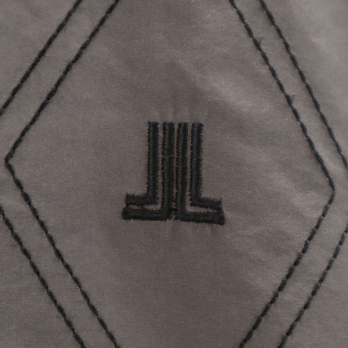 LANVIN SPORT ランバンスポール ダイヤ柄 ニットジャケット 42 チャコールグレー メンズ