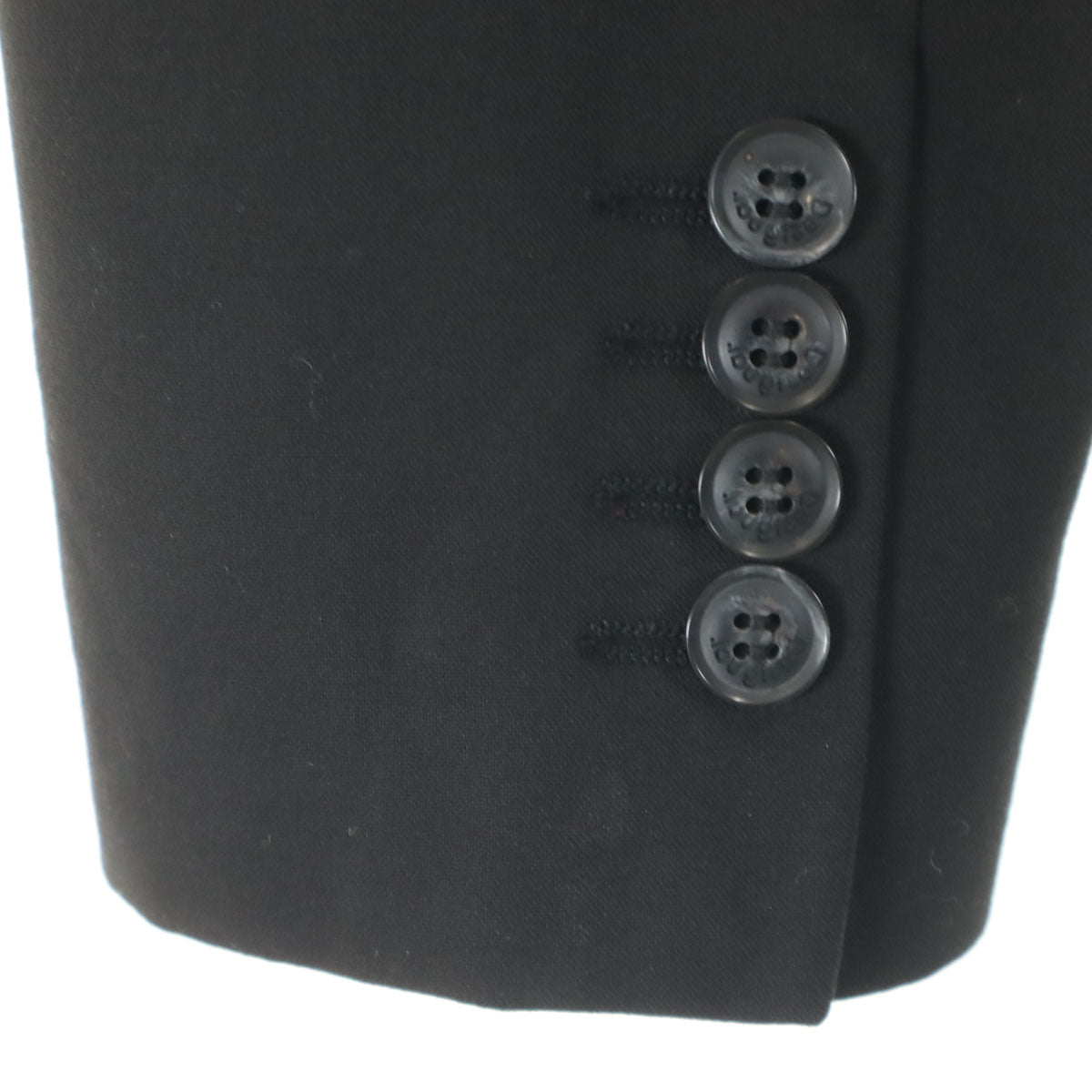 Desigual デシグアル デニム切替 ハイブリッドスリム ブレザー 36 ブラック レディース