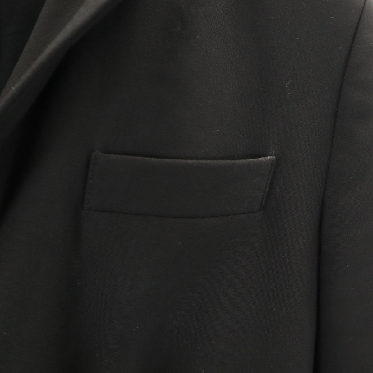 Desigual デシグアル デニム切替 ハイブリッドスリム ブレザー 36 ブラック レディース