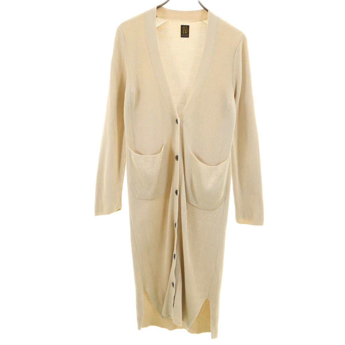 BATONER バトナー 日本製 長袖 ロング ニットカーディガン 1 ベージュ レディース