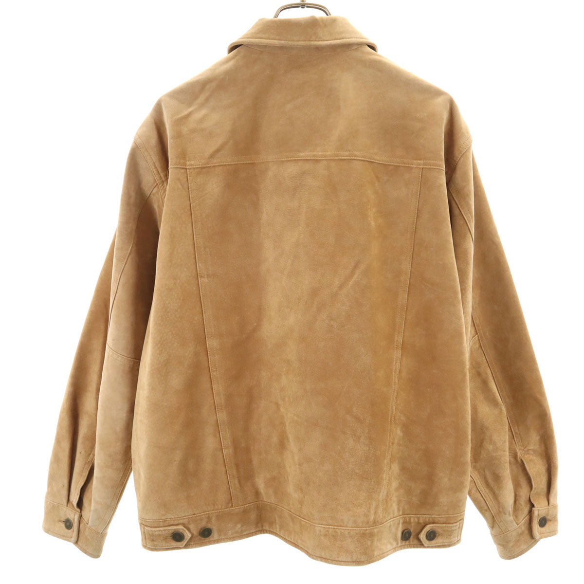 Eddie Bauer エディーバウアー スエード レザージャケット M ベージュ メンズ
