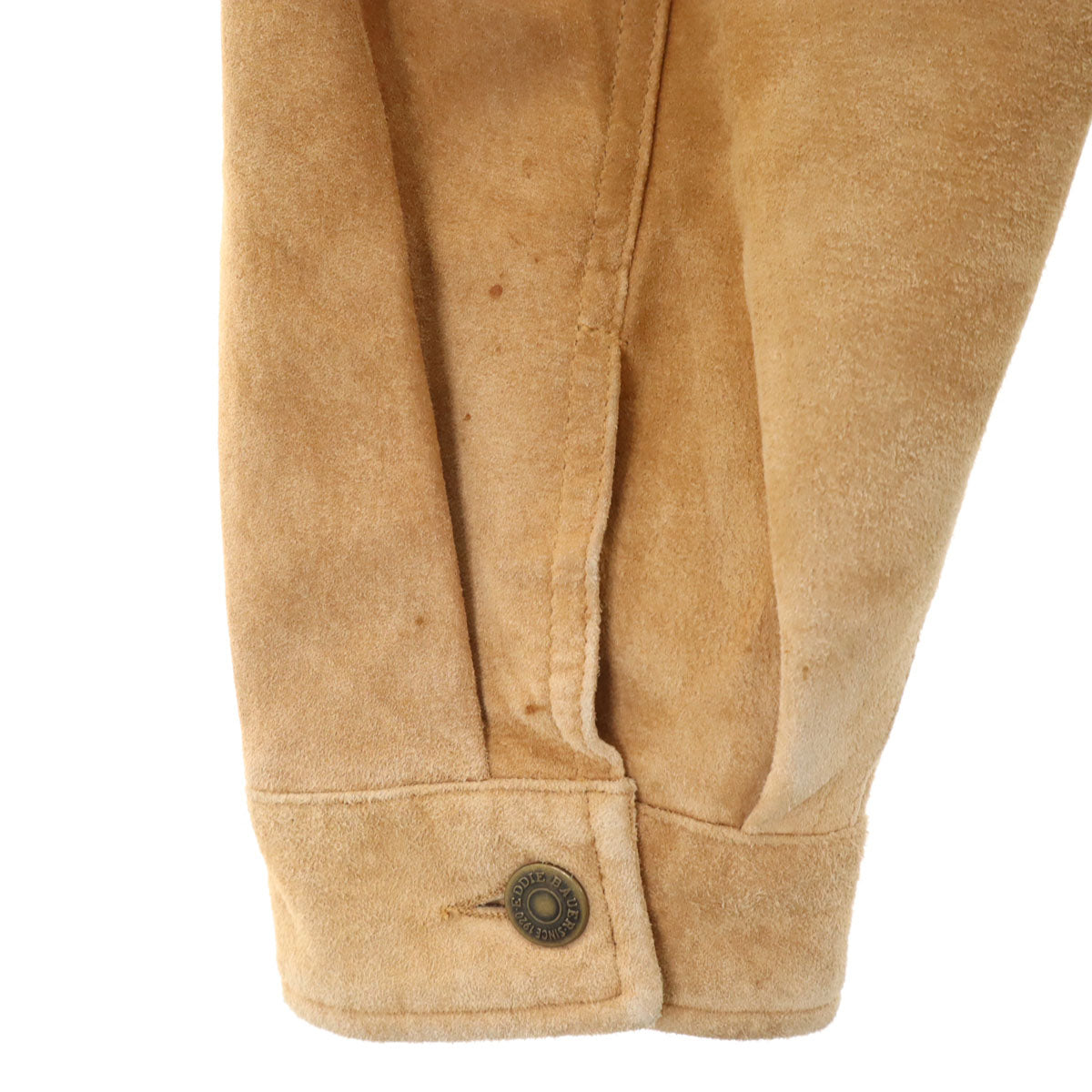 Eddie Bauer エディーバウアー スエード レザージャケット M ベージュ メンズ