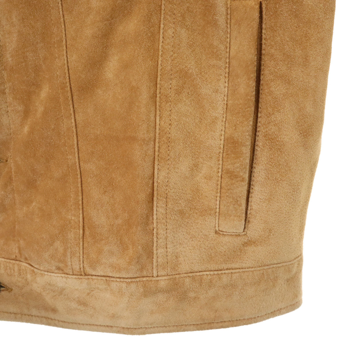 Eddie Bauer エディーバウアー スエード レザージャケット M ベージュ メンズ
