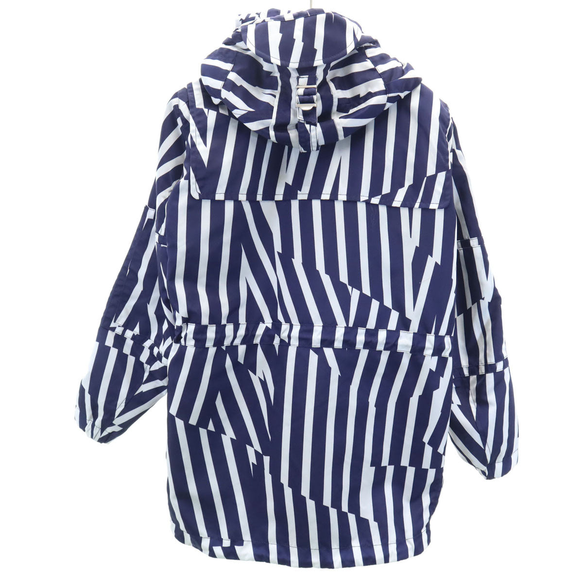 BLACK LABEL CRESTBRIDGE ブラックレーベルクレストブリッジ 16SS ストライプ柄 ナイロンジャケット M ブルー ミハラヤスヒロ 三陽商会 フーディー メンズ