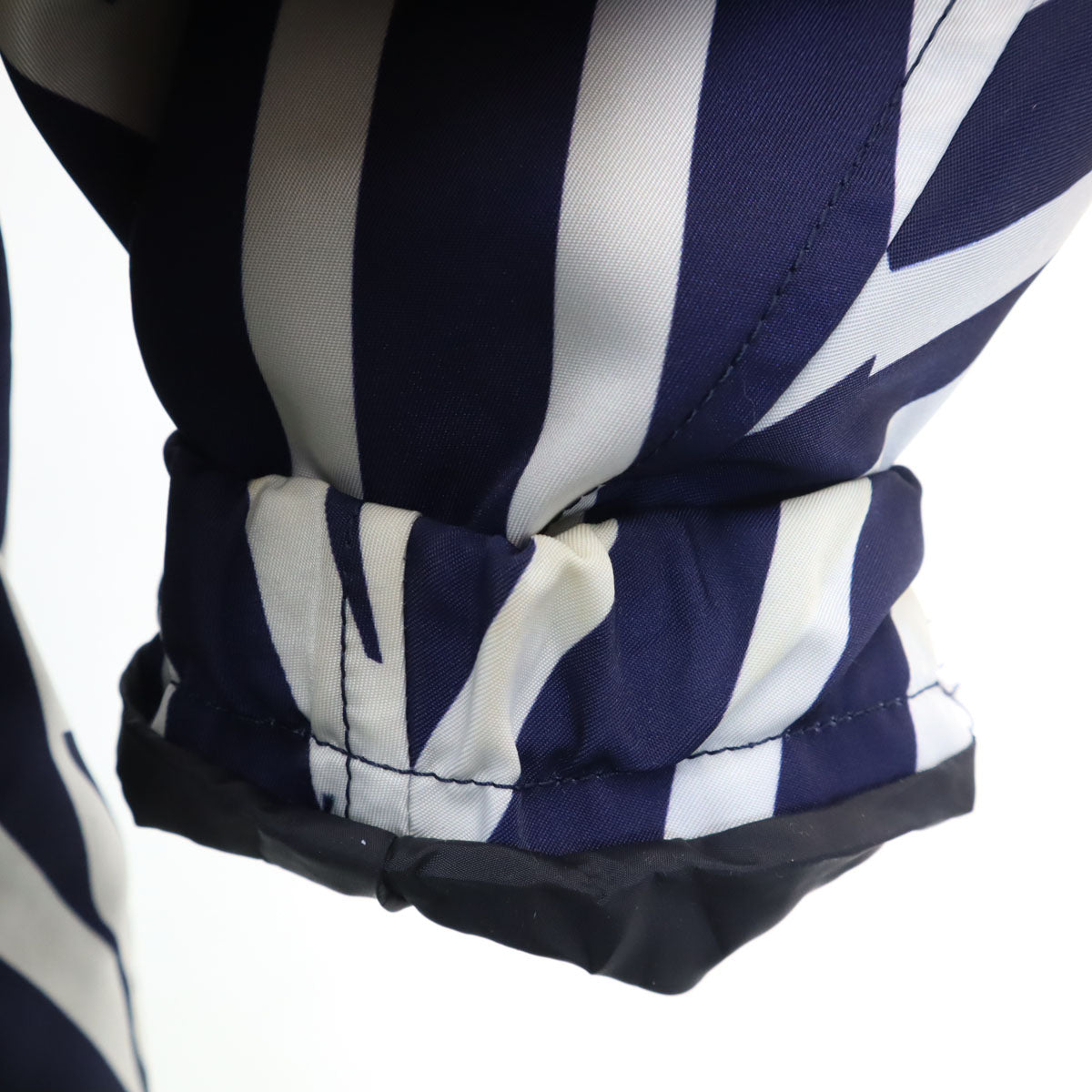 BLACK LABEL CRESTBRIDGE ブラックレーベルクレストブリッジ 16SS ストライプ柄 ナイロンジャケット M ブルー ミハラヤスヒロ 三陽商会 フーディー メンズ