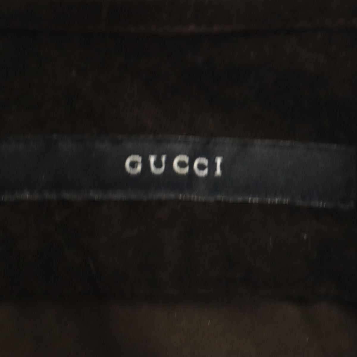 美品 GUCCI グッチ イタリア製 長袖 コーデュロイシャツ 38 ブラウン メンズ