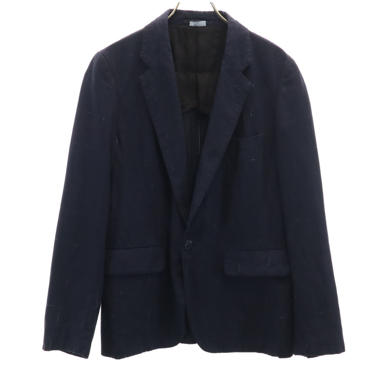 COMME des GARCONS HOMME DEUX コムデギャルソンオムドゥ 2016年 日本製 チェック柄 テーラードジャケット XS ネイビー メンズ