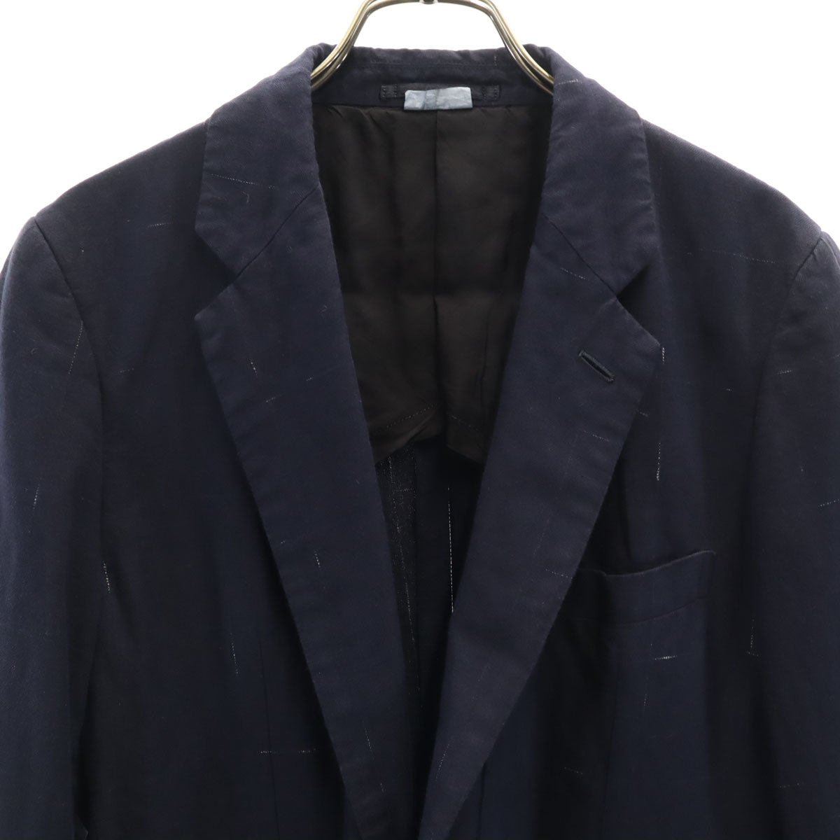COMME des GARCONS HOMME DEUX コムデギャルソンオムドゥ 2016年 日本製 チェック柄 テーラードジャケット XS ネイビー メンズ