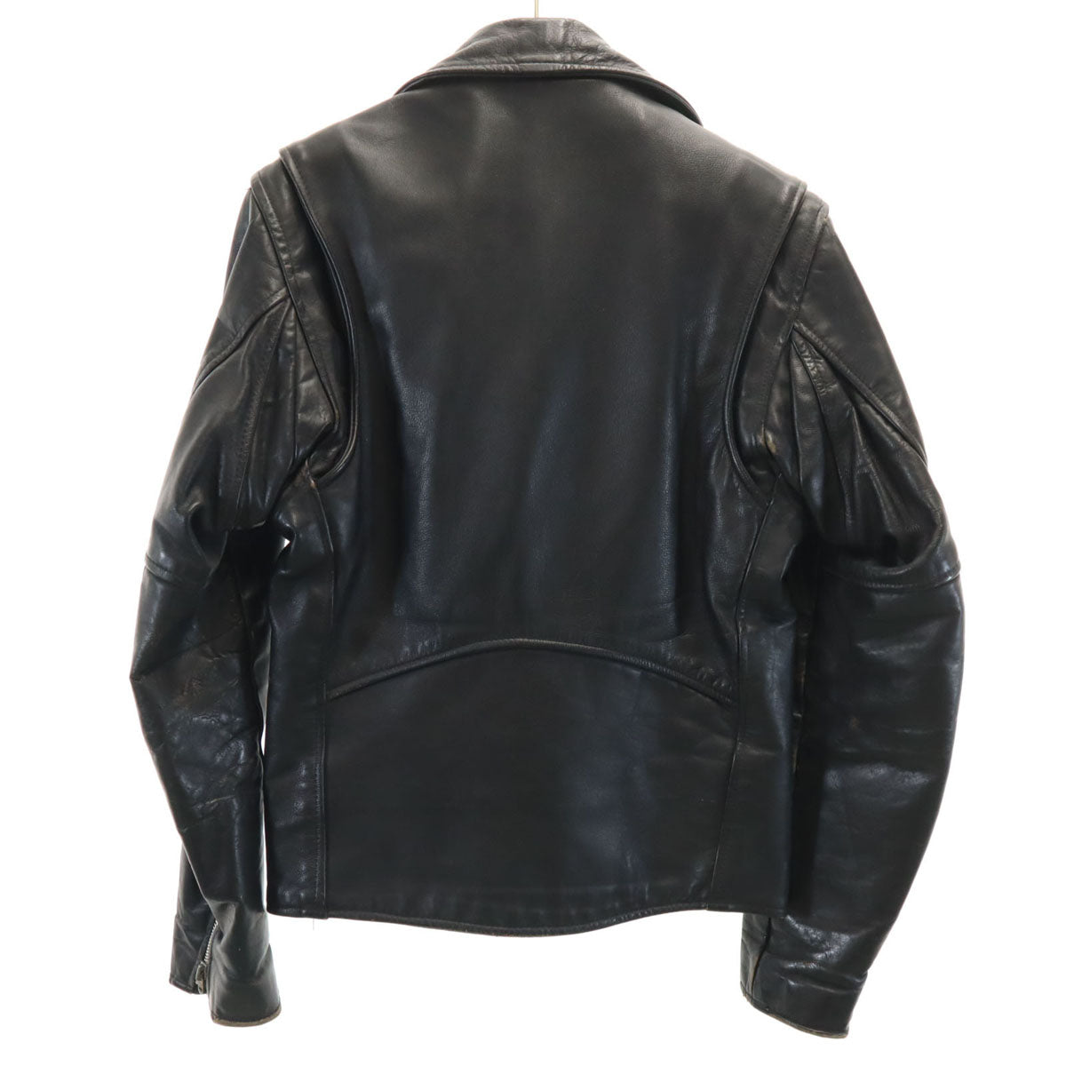 BRANDED GARMENTS ブランデッドガーメンツ 80s USA製 ヴィンテージ 本革レザー ダブルライダースジャケット 36 ブラック メンズ