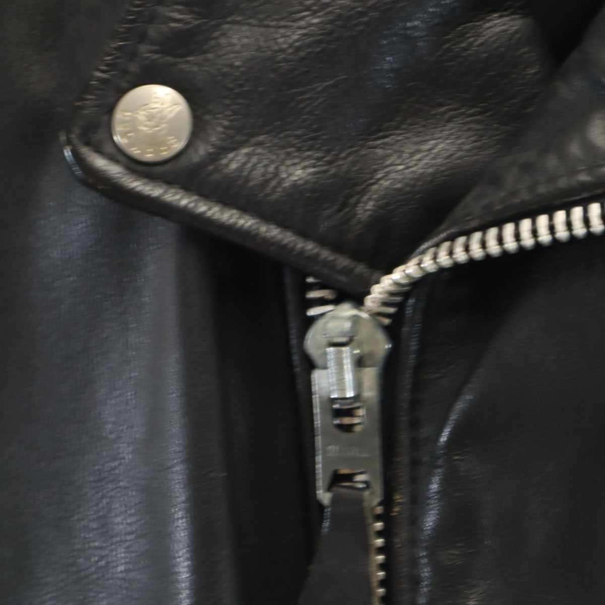 BRANDED GARMENTS ブランデッドガーメンツ 80s USA製 ヴィンテージ 本革レザー ダブルライダースジャケット 36 ブラック メンズ