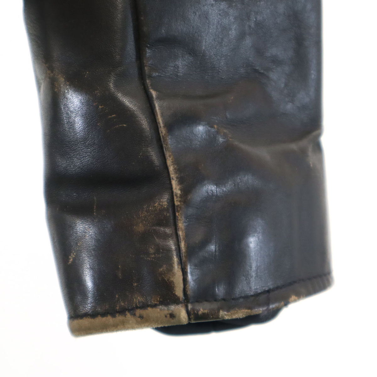 BRANDED GARMENTS ブランデッドガーメンツ 80s USA製 ヴィンテージ 本革レザー ダブルライダースジャケット 36 ブラック メンズ