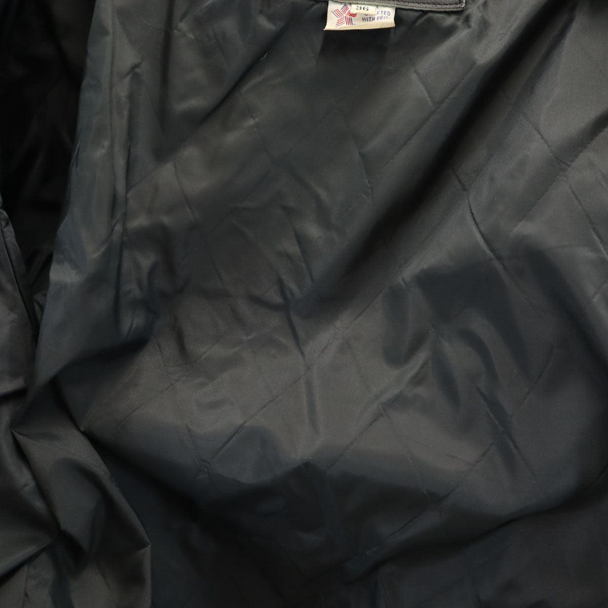 BRANDED GARMENTS ブランデッドガーメンツ 80s USA製 ヴィンテージ 本革レザー ダブルライダースジャケット 36 ブラック メンズ