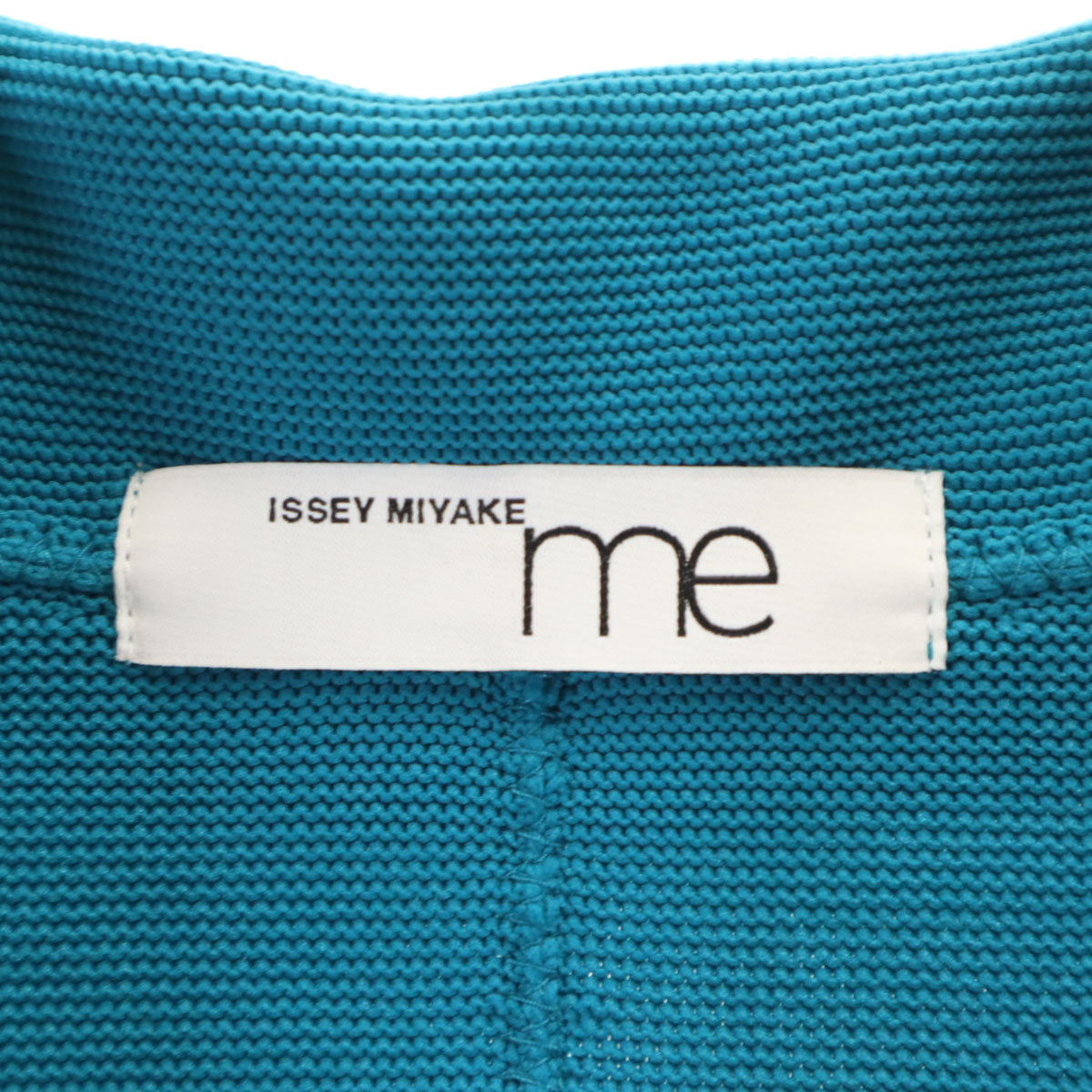 ISSEY MIYAKE me イッセイミヤケミー 日本製 長袖 カーディガン ターコイズ レディース